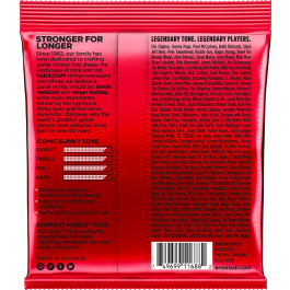 Ernieball Juego Eléctrica Paradigm Slinky Burly 11-52 Cuerdas Guitarra Eléctrica Nanométrico Everlast