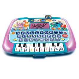 V-Tech 80-586122 Tablet Educativa Interactiva Stitch con 12 Actividades de Letras, Números, Lógica y Música