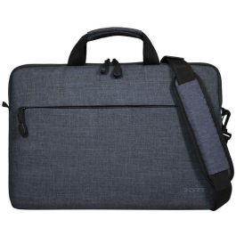 Port Designs BELIZE TL Funda Bandolera para Portátil 13.3" (33.8 cm) Gris Monocromo con Tirante y Bolsillo Delantero