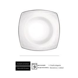 Plato Eclissi 27x27 cm - Vidrio Blanco - BORMIOLI (12 Unidades) Plato Eclissi 27x27 cm - Vidrio Blanco - BORMIOLI (12 Unidades)