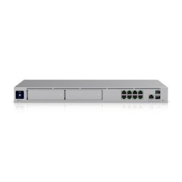 Ubiquiti Cloud Gateway 10 Gbps SFP+ LAN/WAN, 8x GbE LAN, 2.5 GbE WAN, Multi-WAN, 2x Bahías NVR 3.5", 128GB SSD, Rack
