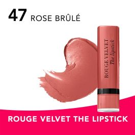 Bourjois ROUGE VELVET THE LIPSTICK Pintalabios Mate #47 Rosebrulé 2,4 gr Larga Duración Color Intenso Acabado Aterciopelado