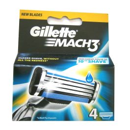 Gillette Mach3 Recambio Cuchillas 4 Unidades para Hombre Precio: 12.50000059. SKU: SLC-68567