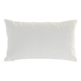 DKD Home Decor Cushions ch1c25 Cojín Urban Poliéster Blanco/Marrón 30 x 50 cm (2 Unidades)