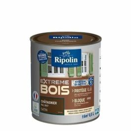 Ripolin RIP3174269033783 Pintura para Madera Satinada Alta Protección 10 años - Castaño