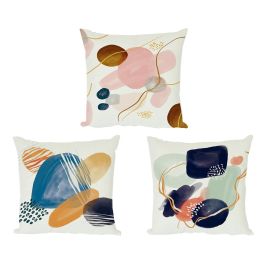 DKD Home Decor Cojín Decorativo Urban Abstracto Multicolor 50x50 cm Poliéster con Cremallera Oculta (Pack de 3) Precio: 21.2355. SKU: S3021752