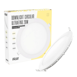BX3 LIGHT Placa LED Circular Empotrable 20W 2000Lm 6000K 40000H, Iluminación Interior Homogénea para Oficina Cocina Comercio - BX3-PL-225-20W-CW