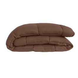 Edredón de microfibra 400g / m² CALGARY Choco & Moka 200x200cm Edredón de microfibra 400g / m² CALGARY Choco & Moka 200x200cm
