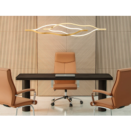 Q-connect Silla de Escritorio Modelo Ena Simil Piel Base Metálica Crema [530x800x520 mm]