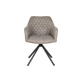 Silla DKD Home Decor Negro Gris 55 x 58 x 83 cm