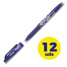 Pilot Bolígrafo de Tinta Borrable Frixion Ball 0.7 mm Azul, Escritura Suave, No Mancha, Recargable (12 Unidades) (12 Unidades) Precio: 22.49999961. SKU: B1HMHMJXCC