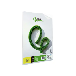 Liderpapel Papel A4 80g/m2 Liso Paquete de 250 Hojas para Escritura, Fotocopiadoras y Multicopistas