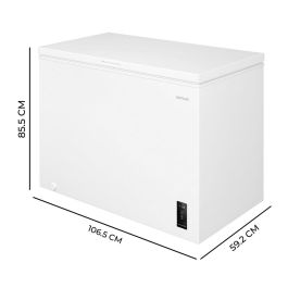 Cecotec Congelador horizontal 293L Bolero CoolMarket Chest 293P Blanco, clase E, 38 dB