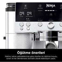 Ninja ES601EU Luxe Premier Cafetera Espresso con Molinillo Integrado, 2L, 1650W, Negro/Acero Inoxidable