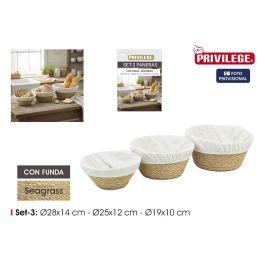 Inde Set 3 Paneras Redondas con Funda 28 cm, 25 cm, 19 cm Precio: 88.56000043. SKU: B1H8DS7RHD