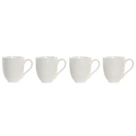 Taza Mug Home ESPRIT Blanco Natural Con relieve 350 ml Taza Mug Home ESPRIT Blanco Natural Con relieve 350 ml