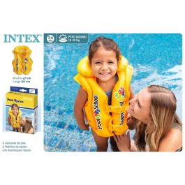Intex Chaleco Hinchable de Seguridad para Niños, Flotador de Natación para Edades 3-6 Años, 50x47 cm, PVC Intex Chaleco Hinchable de Seguridad para Niños, Flotador de Natación para Edades 3-6 Años, 50x47 cm, PVC