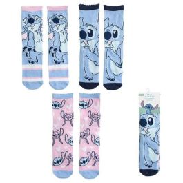 Cerdá Calcetines Infantiles de Lilo & Stitch, Pack Oficial de 3 Pares Multicolor, Talla Calzado 35-38 para Niños y Niñas desde 3 Años Cerdá Calcetines Infantiles de Lilo & Stitch, Pack Oficial de 3 Pares Multicolor, Talla Calzado 35-38 para Niños y Niñas desde 3 Años