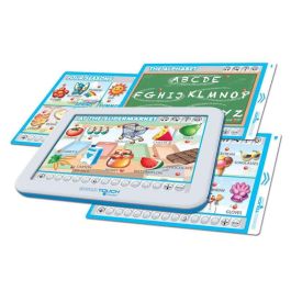 Educa Juego Educa Touch Junior Táctil Aprendo Inglés con 6 Láminas de Actividades para Niños de 4 a 8 Años