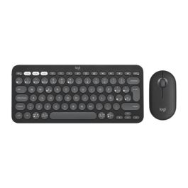 Logitech Pebble 2 Teclado + Mouse Inalámbrico Bluetooth, Diseño Delgado y Liviano, Plástico Reciclado, Clics Silenciosos