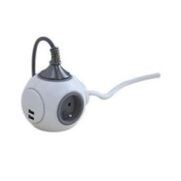 Chacon CHA5411478480396 PowerBall Extendido con USB y Tomas de Corriente