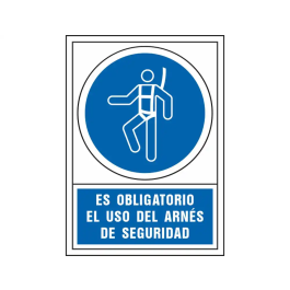 Syssa Señal de Obligación: Obligatorio Uso de Arnés de Seguridad en PVC 245x345 mm Precio: 3.88999996. SKU: B1APC4AFWV