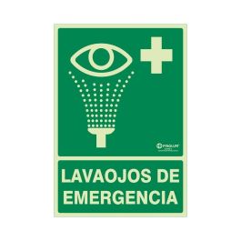 DUVER 922 Señal Lavaojos de Emergencia Plástico 297x210mm Fotoluminiscente