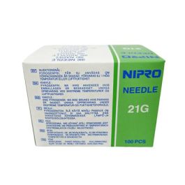 Nipro Agujas hipodérmicas 21G 0.8x25 mm Verde 100 unidades Precio: 3.58999982. SKU: B1HBTHE5Z6