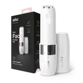 Braun FS1000 Afeitadora Facial Eléctrica Mini para Mujer, Suave Piel y Zonas Delicadas con Luz Inteligente, Precisión, Blanco