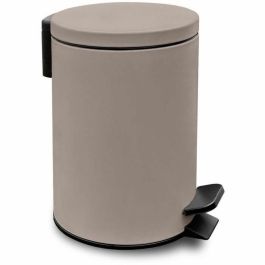 Today TOD3574641271183 Papelera de baño UTILITY 3 L, Rosa suave, Polipropileno, Ø 17 x H 25 cm