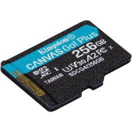 Kingston SDCG4/256GB Tarjeta de Memoria CANVAS Go! Plus 256GB microSD XC 200MB/s U3 V30 A2 para 4K UHD y Gaming con Adaptador