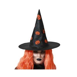 Sombrero de bruja con estampado de calabazas naranjas para Halloween - Accesorio para disfraces Precio: 1.49999949. SKU: S1132230