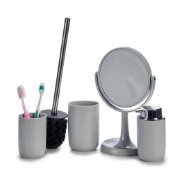 Berilo Set de 4 Piezas Artículos de Baño Gris - 16.5x29.5x17 cm (6 Unidades)