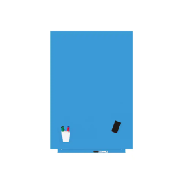 Rocada Pizarra Blanca Lacada Magnética Modular Sin Marco Azul 75x115 cm