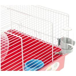 Jaula para hámster - Una rueda, un comedero, una casita, un bebedero - FERPLAST Jaula para hámster - Una rueda, un comedero, una casita, un bebedero - FERPLAST