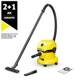 Karcher WD 2-18 V-13/18 Aspiradora de Agua y Polvo Inalámbrica (Sin Batería)