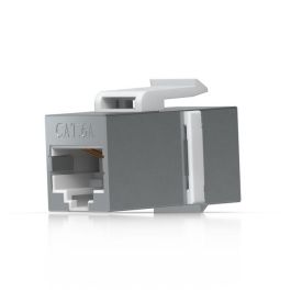 Ubiquiti Acoplador Keystone Cat6A Pass-through para Cables Ethernet Pre-terminados, Conector de Acero Inoxidable - Pack de 12