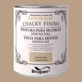 Rust-oleum chalky finish muebles marron yute 0,750l 5397544 bruguer