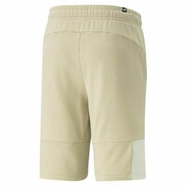 Pantalón Corto Deportivo Puma Essentials Block Tape Gris Blanco