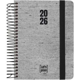 Agenda Anual (2026) Grafoplas Ecojeans Espiral Tapa Extradura Con Goma A6 150X120 S/V Negro Precio: 11.88999966. SKU: B18X3JMENP