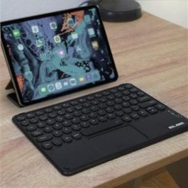 Elbe TE-103-BT Teclado Bluetooth Slim con Touchpad Negro, Compatible con Windows, iOS, Android Elbe TE-103-BT Teclado Bluetooth Slim con Touchpad Negro, Compatible con Windows, iOS, Android