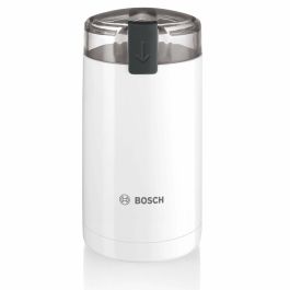 Bosch TSM6A011W Molinillo de Café Eléctrico 180W, 75g Granos, Acero Inoxidable, Molido Fino, Blanco