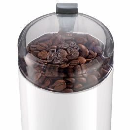 Bosch TSM6A011W Molinillo de Café Eléctrico 180W, 75g Granos, Acero Inoxidable, Molido Fino, Blanco