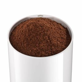 Bosch TSM6A011W Molinillo de Café Eléctrico 180W, 75g Granos, Acero Inoxidable, Molido Fino, Blanco