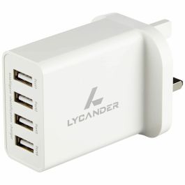 Enchufe de Alimentación Lycander LPS4UK Inglés USB (Reacondicionado A+)