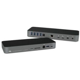 OWC Thunderbolt 3 Dock 14 Puertos 85W Carga USB 3.1 Mini DP Ethernet Lector SD/microSD Audio Mac/PC Gris Espacial