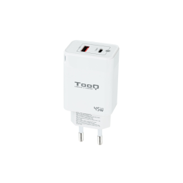 TOOQ CARGADOR DE PARED GaN USB-C/PD + USB-A/QC 45W Precio: 11.49999972. SKU: S0236064
