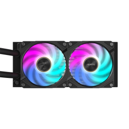 Gigabyte AORUS WATERFORCE X II 240 Refrigerador CPU Líquido AIO, Pantalla LCD, 2x Ventiladores 120mm, Intel LGA 1851 / AMD AM5, Negro