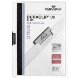 Dosier Clip Duraclip Pvc A4 2213 Canguro Pinza Metal 30H Blanco (Set de 25) Precio: 58.49999947. SKU: B1FN522FHM