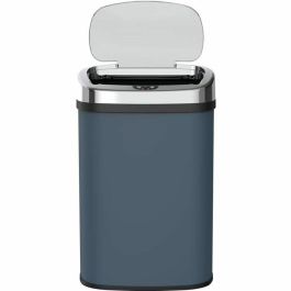 Kitchen Move Cubo de Basura Automático MAJESTIC para Cocina 58 L Acero Inoxidable Gris Mate con Reborde